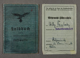 WWII German Luftwaffe Soldbuch and Drivers License