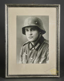 German WWII Large Framed B/W Portrait