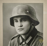 German WWII Large Framed B/W Portrait