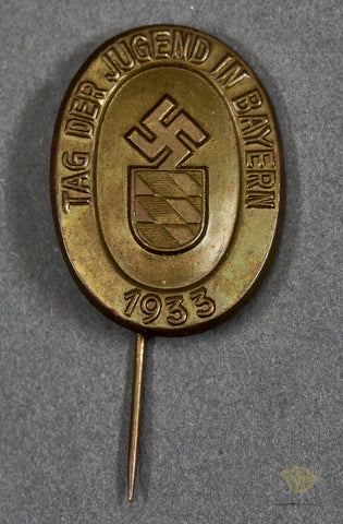German WWII 1933 Bavarian Youth Day Stickpin