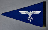 German WWII Rare TeNo Fender Pennant