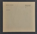 Adolf Hitler Stationery from Reichschancellery