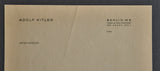 Adolf Hitler Stationery from Reichschancellery
