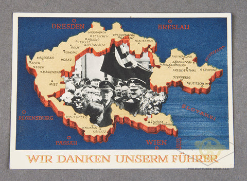 German WWII Postcard for Wir Danken Unserm Fuhrer