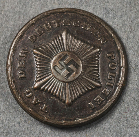 German WWII Tag Der Deutschland Polizei Tinnie