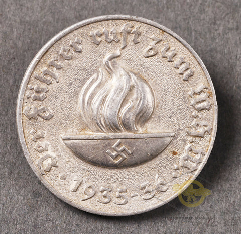 WHW “The leader calls for the WHW “1935/36 Tinnie