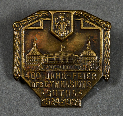 Early German Tinnie 1924 Gotha Gymnasium Anniversary