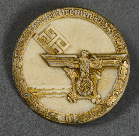 German WWII 1939 Visit of the Führer to Bremen Tinnie