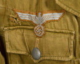WWII German Army Tropical DAK Model 1942 Tunic