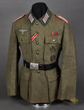 WWII German Late War Combat Tunic for Army Artillery Captain