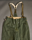 REPRODUCTION, POST WAR German Model 1943 Kielhosen and Suspenders