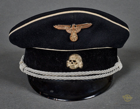 Third Reich Allgemeine SS Officer Visor Cap, Named to Bde. Klingemann
