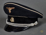 Third Reich Allgemeine SS Officer Visor Cap, Named to Bde. Klingemann