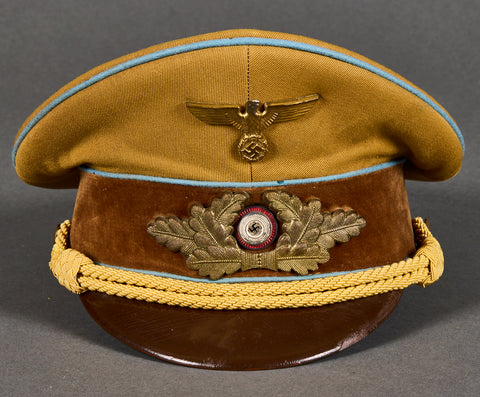 German WWII Political Leader’s Visor Cap for Ort Level