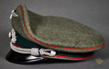 WWII German Army Artillery Officer Private Purchase Visor Cap
