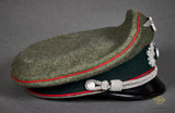 WWII German Army Artillery Officer Private Purchase Visor Cap