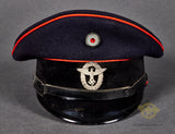 Third Reich German Fire Police Visor Cap