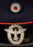 Third Reich German Fire Police Visor Cap