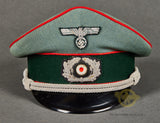 ﻿WWII German Army Artillery Officer Private Purchase Visor Cap