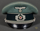 WWII German Army Infantry Officer Private Purchase Visor Cap