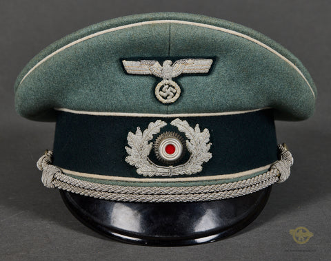 WWII German Army Infantry Officer Private Purchase Visor Cap