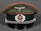 WWII German Army Panzer Officer Private Purchase Visor Cap