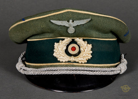 WWII German Army “Officer Upgrade” Visor Cap