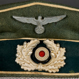 WWII German Army “Officer Upgrade” Visor Cap