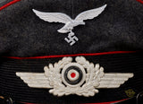 German WWII Luftwaffe “Other Ranks” Visor Cap for Flak or Artillery