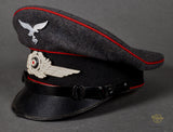German WWII Luftwaffe “Other Ranks” Visor Cap for Flak or Artillery
