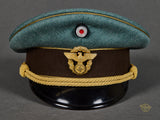 Third Reich Police Generals Visor Cap