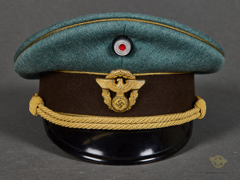 Third Reich Police Generals Visor Cap