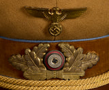 German WWII Political Leader’s Visor Cap for Ort Level