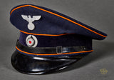 German WWII Postal Official’s Visor Cap