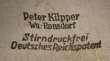 German WWII Postal Official’s Visor Cap