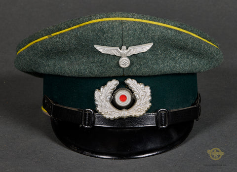 German WWII Army “Other Ranks” Visor Cap for Signals