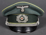 WWII German Army Cavalry Officer Private Purchase Visor Cap