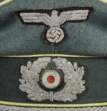 WWII German Army Cavalry Officer Private Purchase Visor Cap