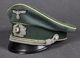 WWII German Army Cavalry Officer Private Purchase Visor Cap