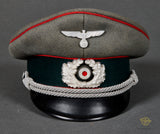 German WWII Army Officer’s Artillery Visor Cap