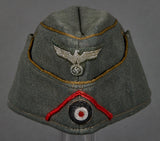 German WWII Army Artillery General’s Side Cap