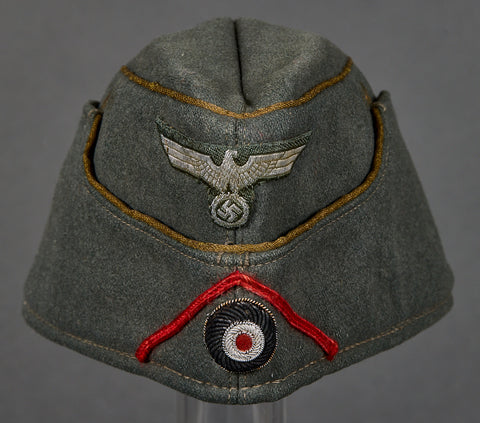 German WWII Army Artillery General’s Side Cap