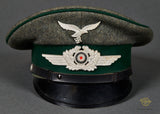 RARE WWII German Luftwaffe Administration NCO Visor Cap