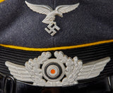 WWII German Luftwaffe Visor Cap for Other Ranks Flight/Paratrooper Personnel