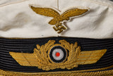 German WWII Luftwaffe General’s Summer Visor Cap