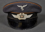 WWII German Luftwaffe Visor Cap for Other Ranks Signals Personnel