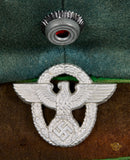 Third Reich Schutzpolizei Officer Visor Cap, Named