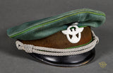 Third Reich Schutzpolizei Officer Visor Cap, Named