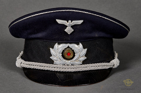 Rare, WWII German TeNo Officer’s Visor Cap