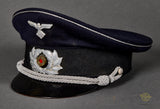 Rare, WWII German TeNo Officer’s Visor Cap